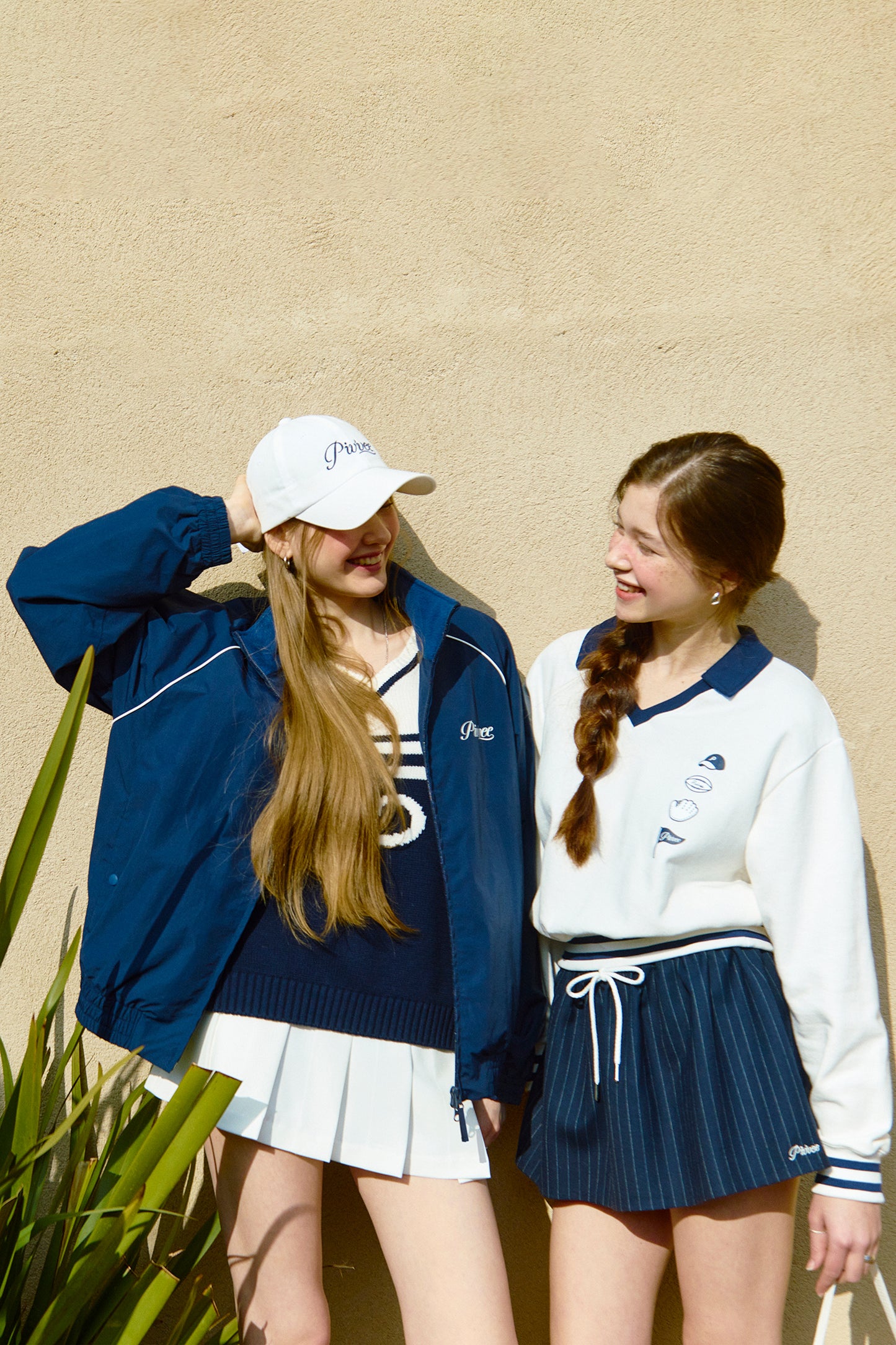 piv'vee pinstripe drawstring mini skirt - the golf season | one stop for your golf shopping!