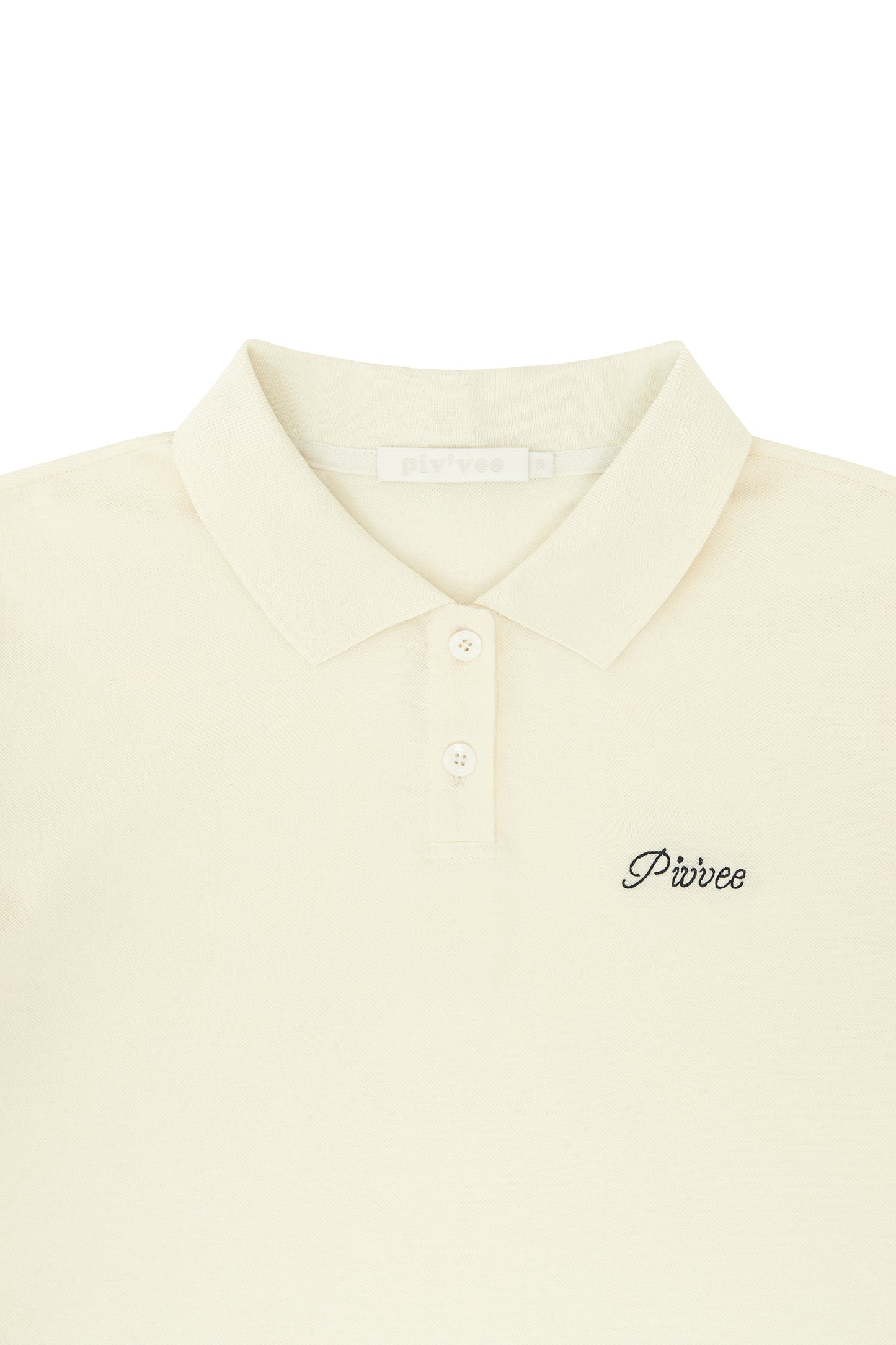piv'vee lettering crop pk shirt - the golf season | one stop for your golf shopping!