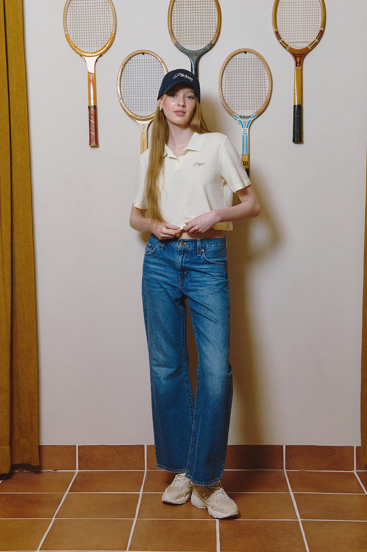 piv'vee lettering crop pk shirt - the golf season | one stop for your golf shopping!