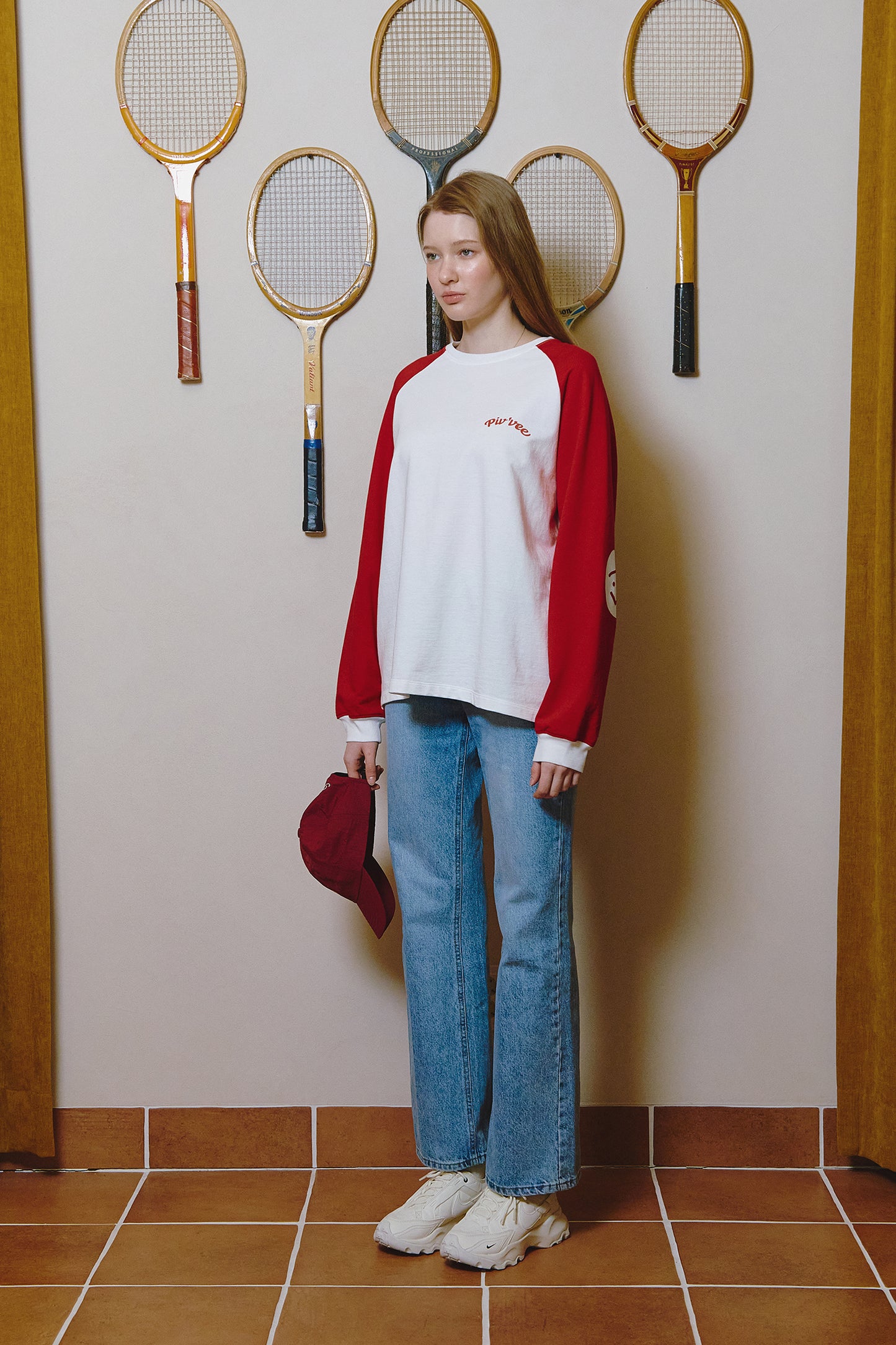 piv'vee twins raglan t-shirt - the golf season | one stop for your golf shopping!