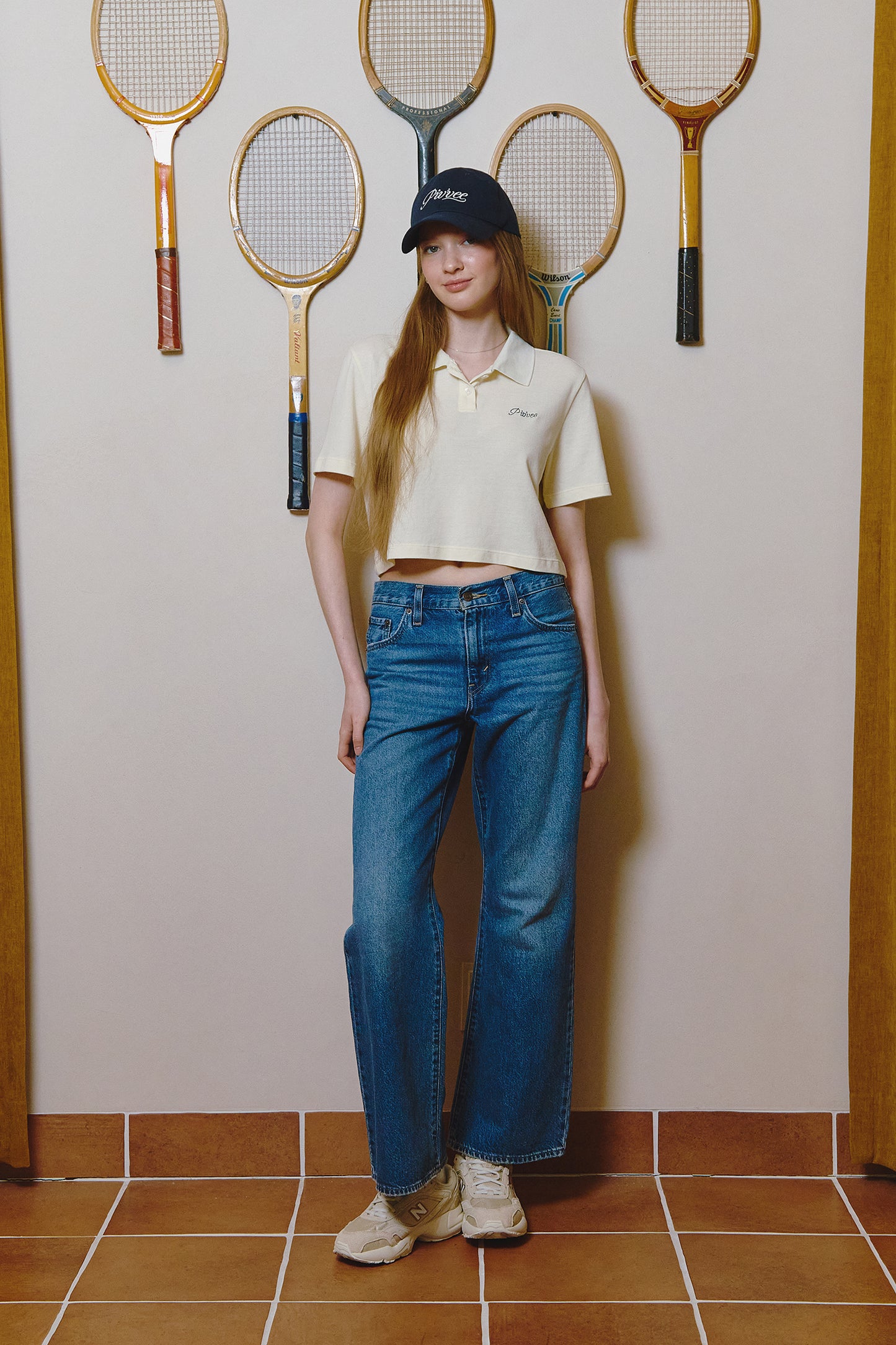 piv'vee lettering crop pk shirt - the golf season | one stop for your golf shopping!