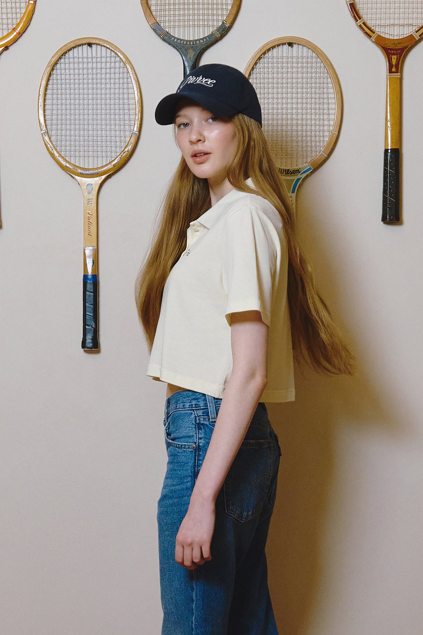 piv'vee lettering crop pk shirt - the golf season | one stop for your golf shopping!