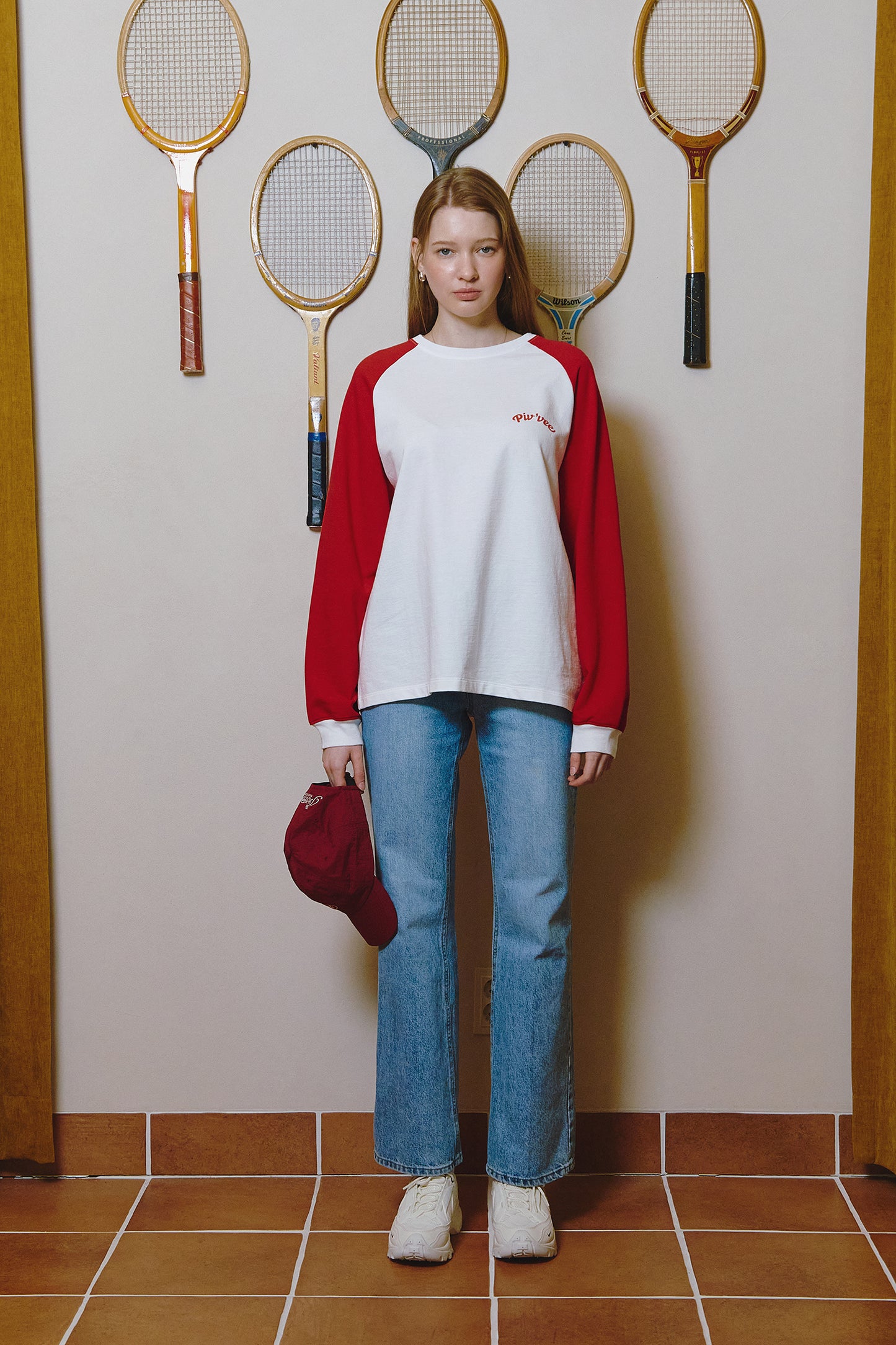 piv'vee twins raglan t-shirt - the golf season | one stop for your golf shopping!