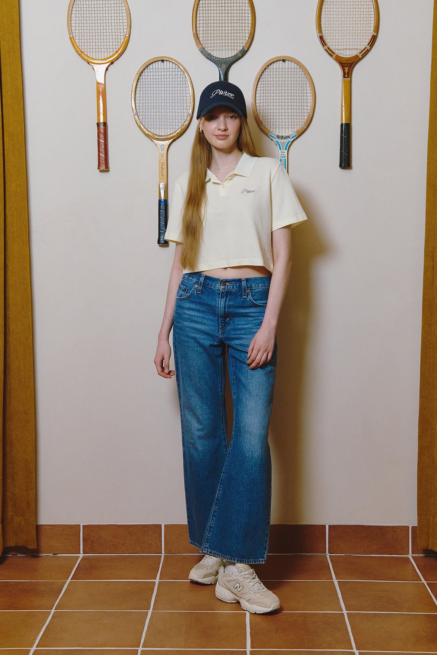 piv'vee lettering crop pk shirt - the golf season | one stop for your golf shopping!