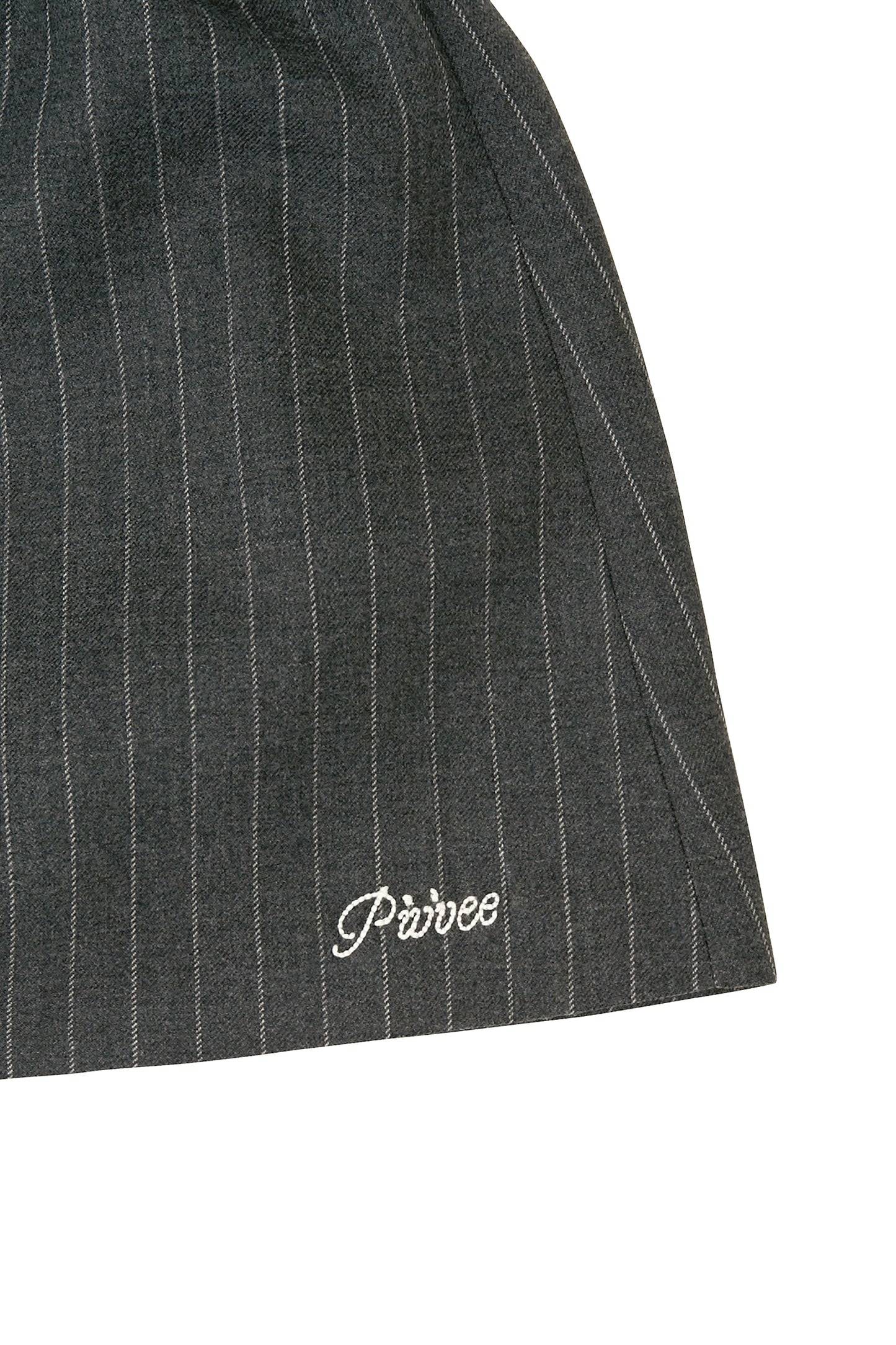 piv'vee pinstripe drawstring mini skirt - the golf season | one stop for your golf shopping!
