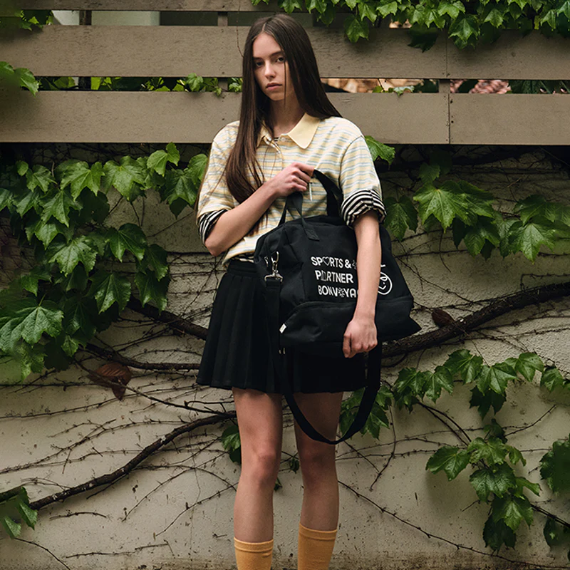 piv'vee bon voyage boston bag - ebony black
