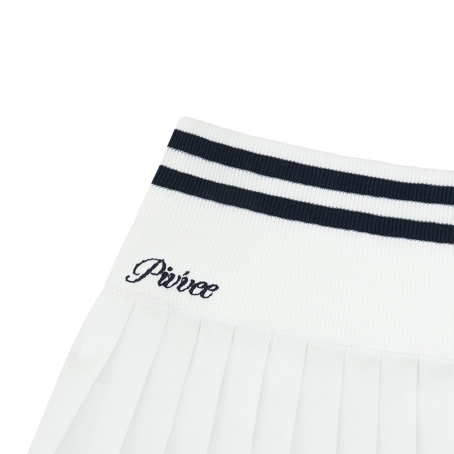 piv'vee hybrid pleated skirt-cloud-white