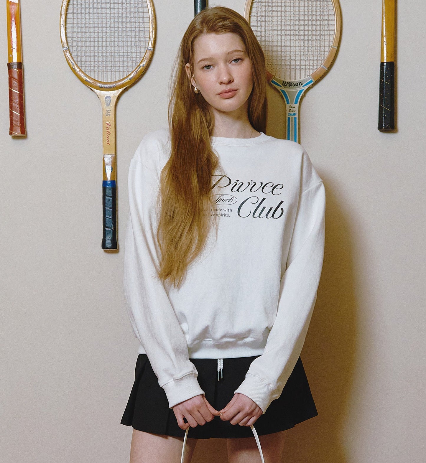 piv‘vee preppy string pleated skirt