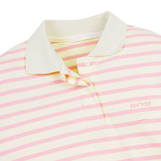 piv'vee x tcg stripe tee holder pk shirt