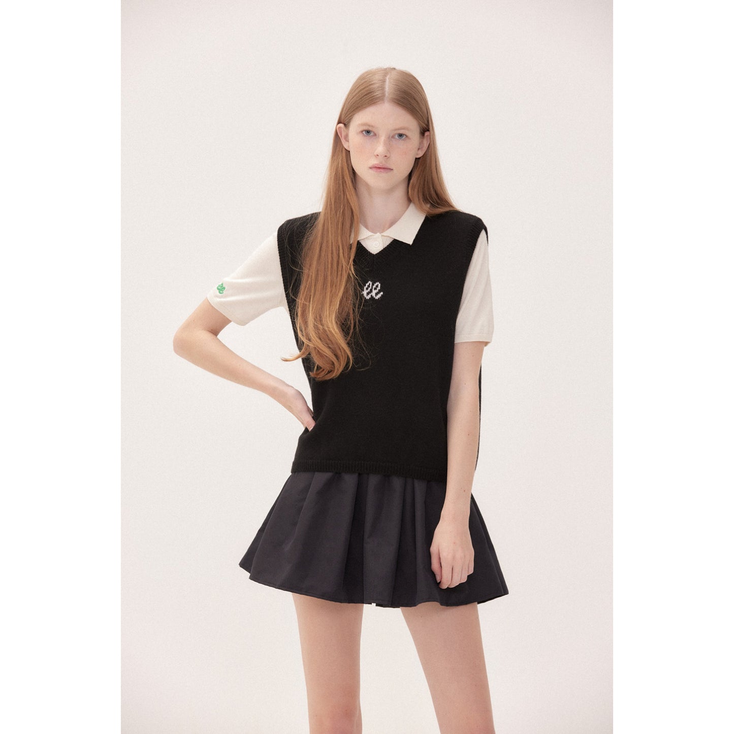 piv‘vee volume pleated mini skirt