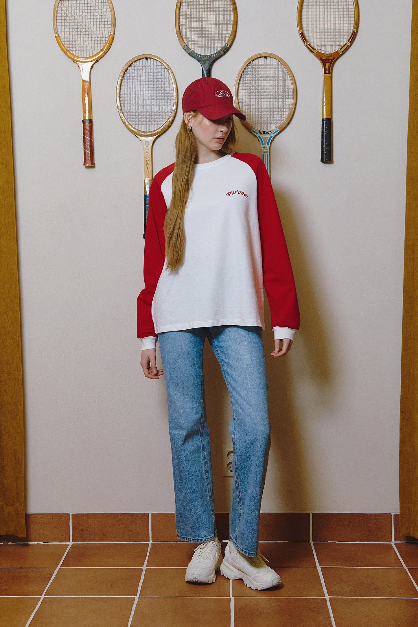 piv'vee twins raglan t-shirt - the golf season | one stop for your golf shopping!