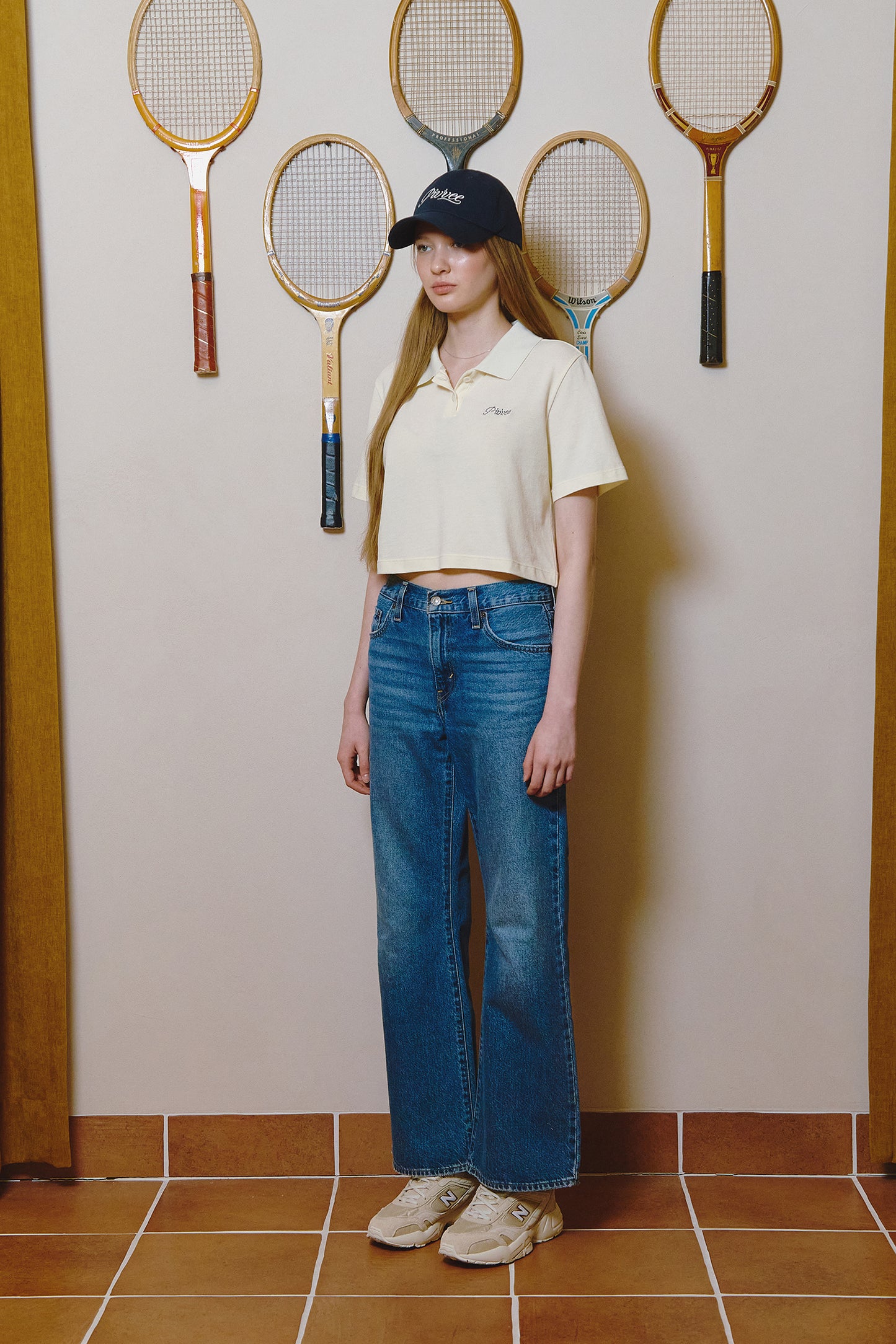 piv'vee lettering crop pk shirt - the golf season | one stop for your golf shopping!