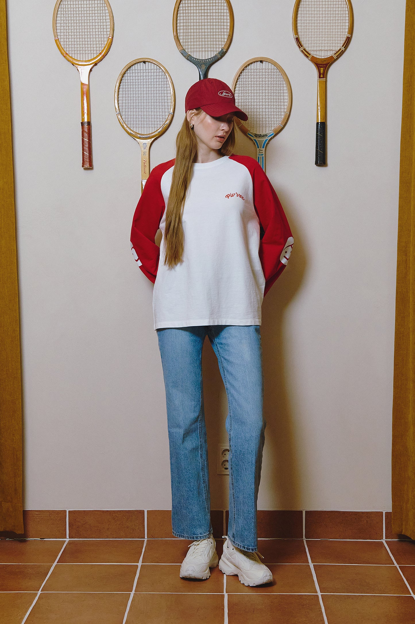 piv'vee twins raglan t-shirt - the golf season | one stop for your golf shopping!