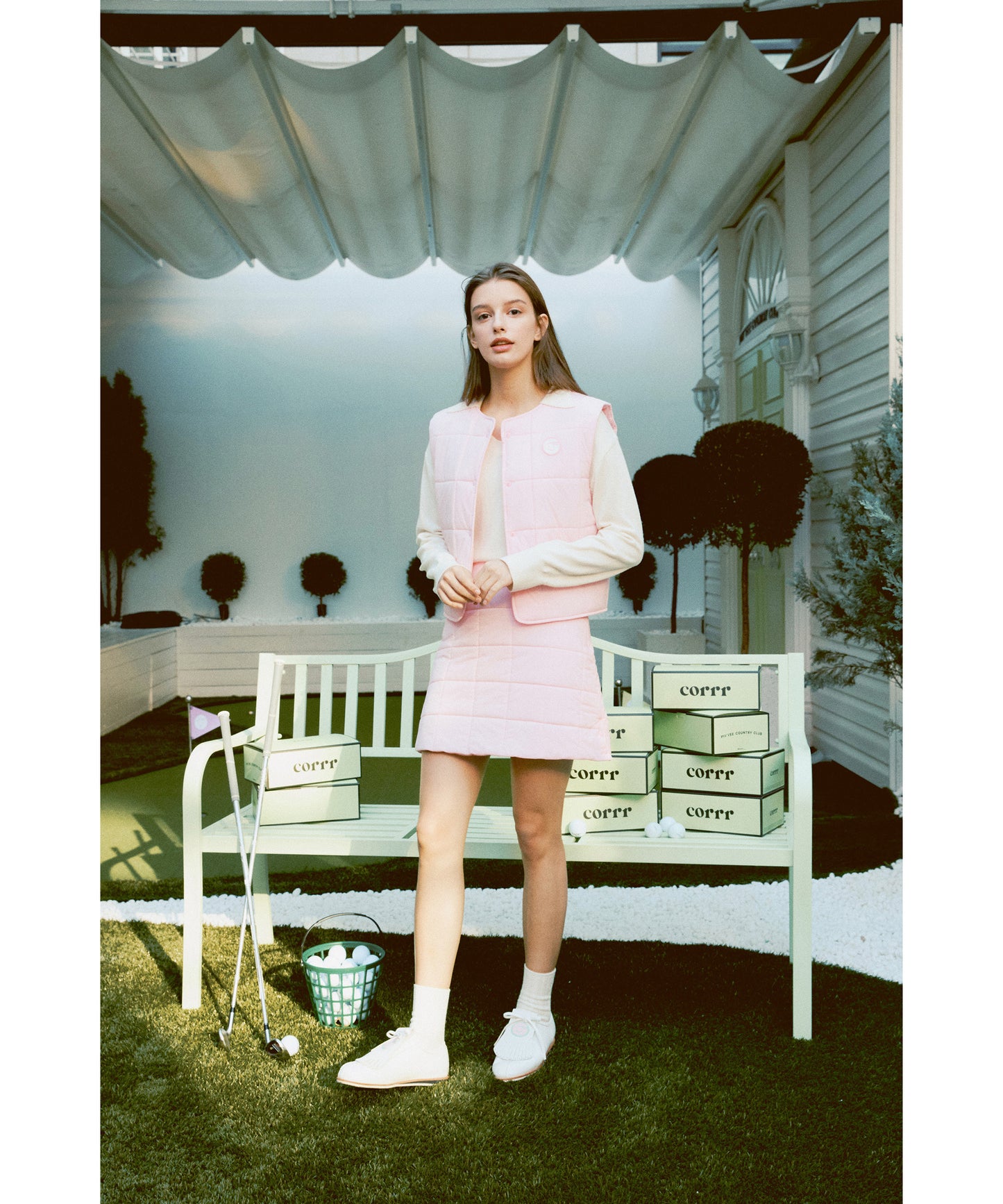 piv'vee crop quilted vest - the golf season | one stop for your golf shopping!