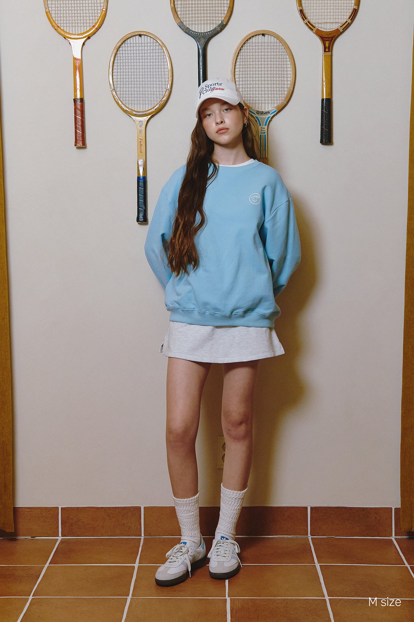 piv'vee smiley sweatshirt - the golf season | one stop for your golf shopping!
