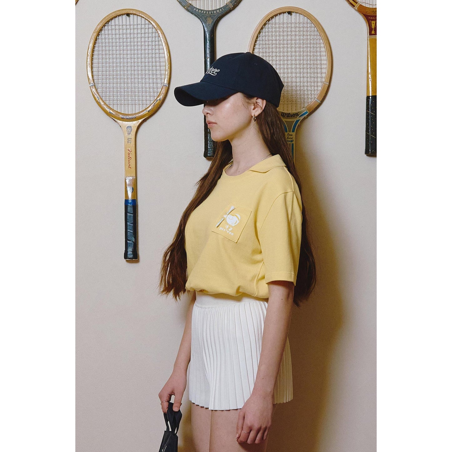 piv'vee caddi'vee tee holder collar t-shirt - the golf season | one stop for your golf shopping!