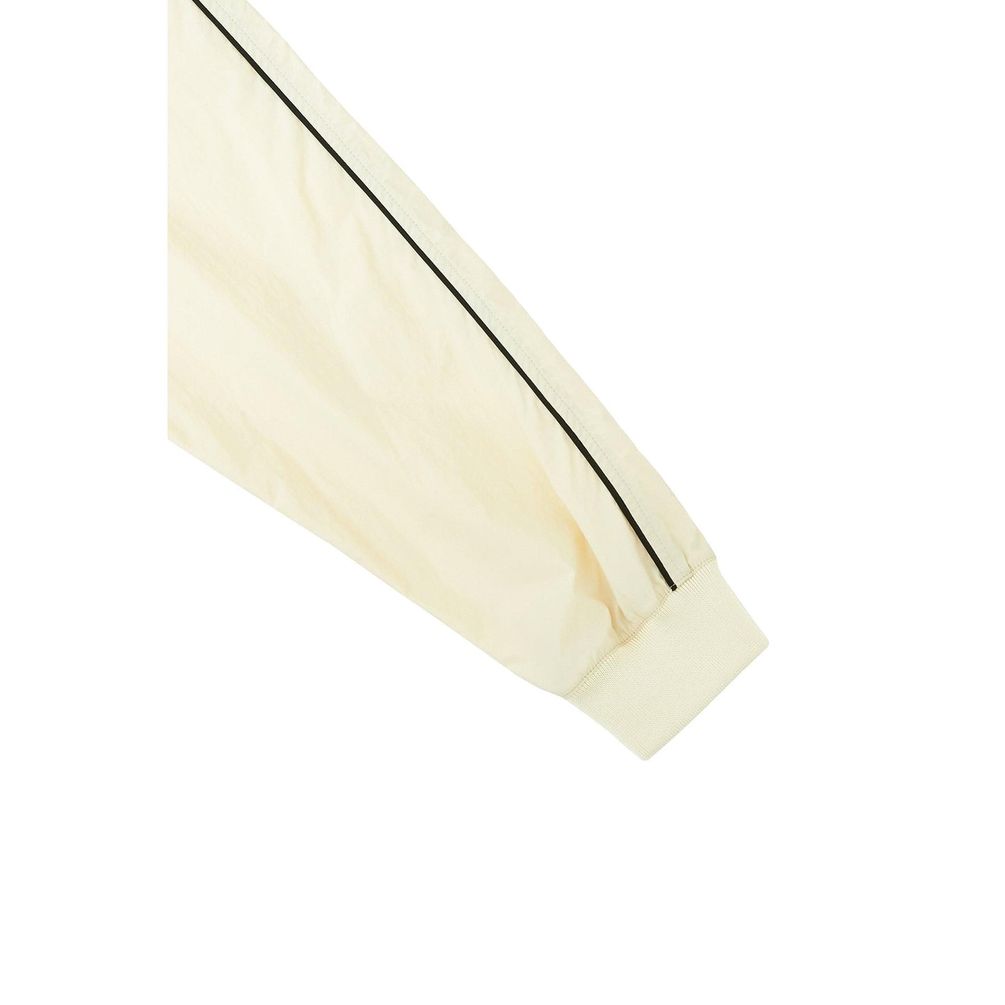 piv'vee club piste top in cream color with contrasting black stripes on the sleeves