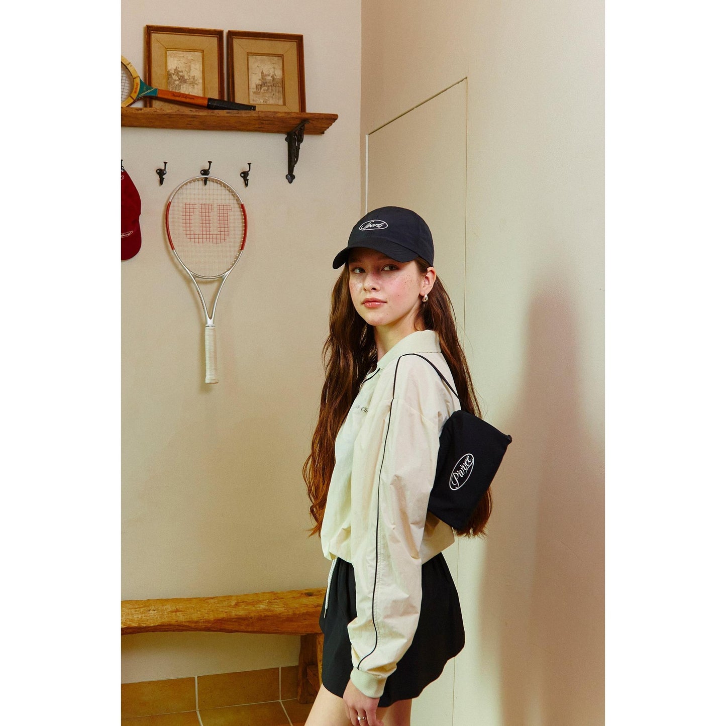 piv'vee women's casual top in cream with long sleeves for a stylish look