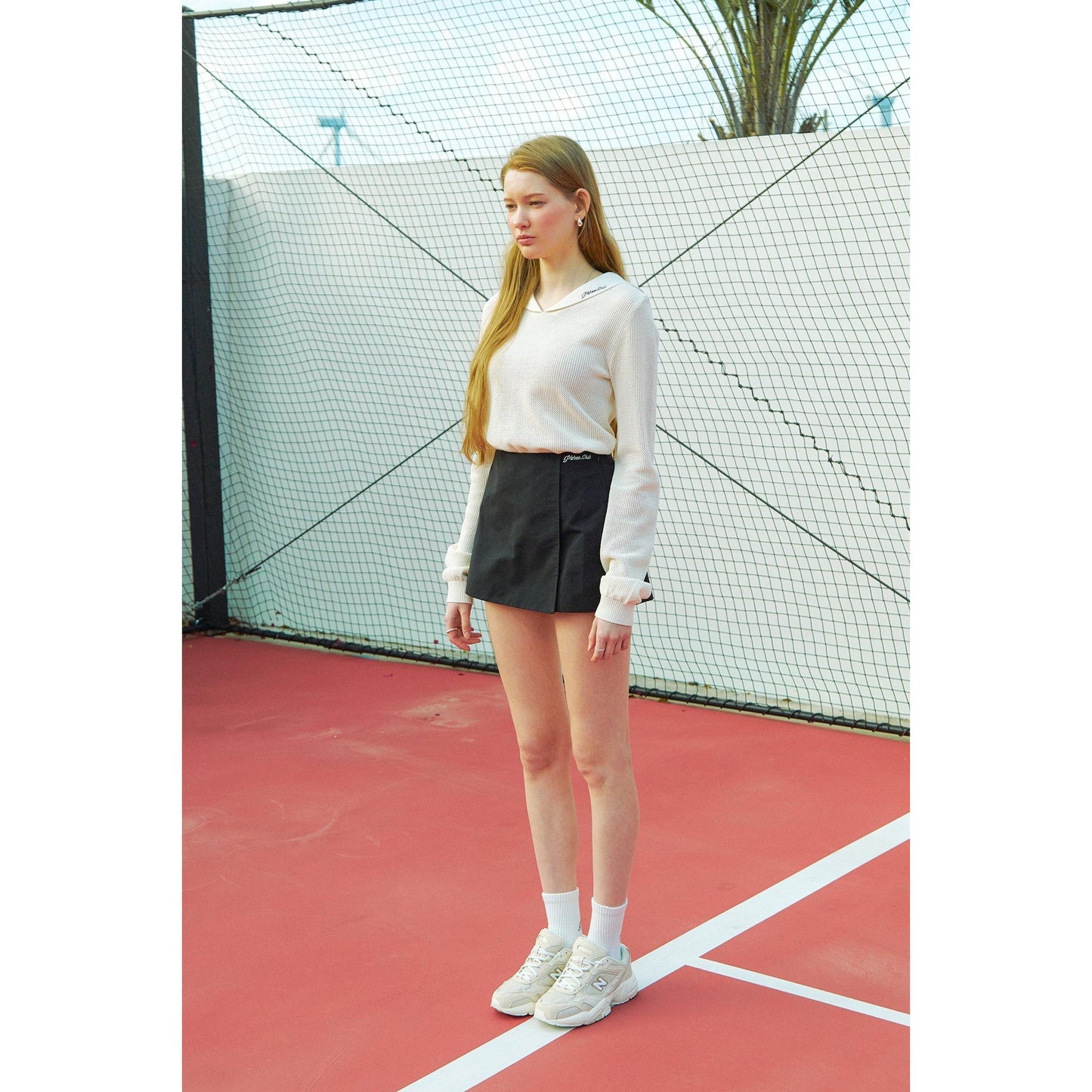 piv'vee club sailor collar knit top - the golf season | one stop for your golf shopping!