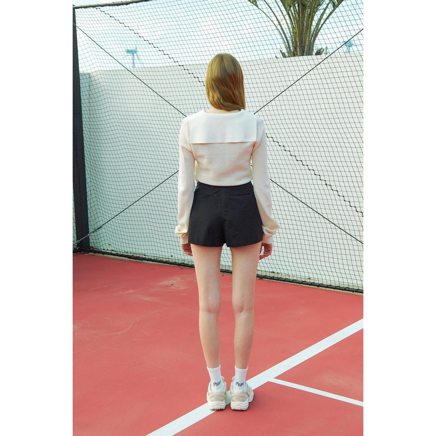 piv'vee club sailor collar knit top - the golf season | one stop for your golf shopping!