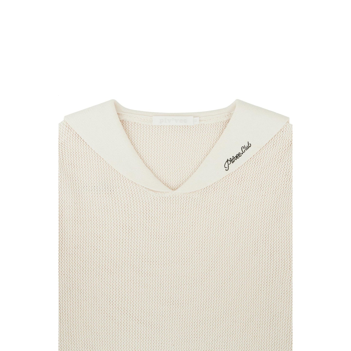 piv'vee club sailor collar knit top - the golf season | one stop for your golf shopping!