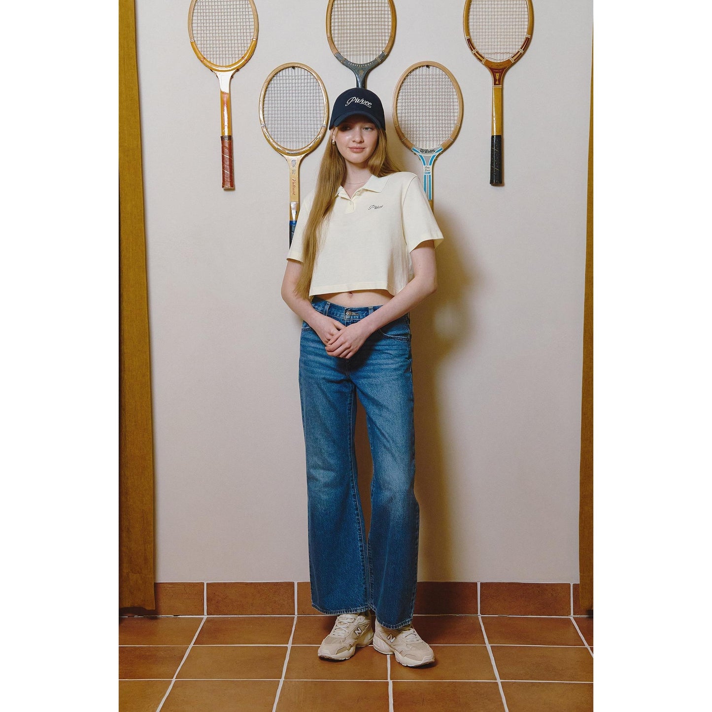 piv'vee lettering crop pk shirt - the golf season | one stop for your golf shopping!