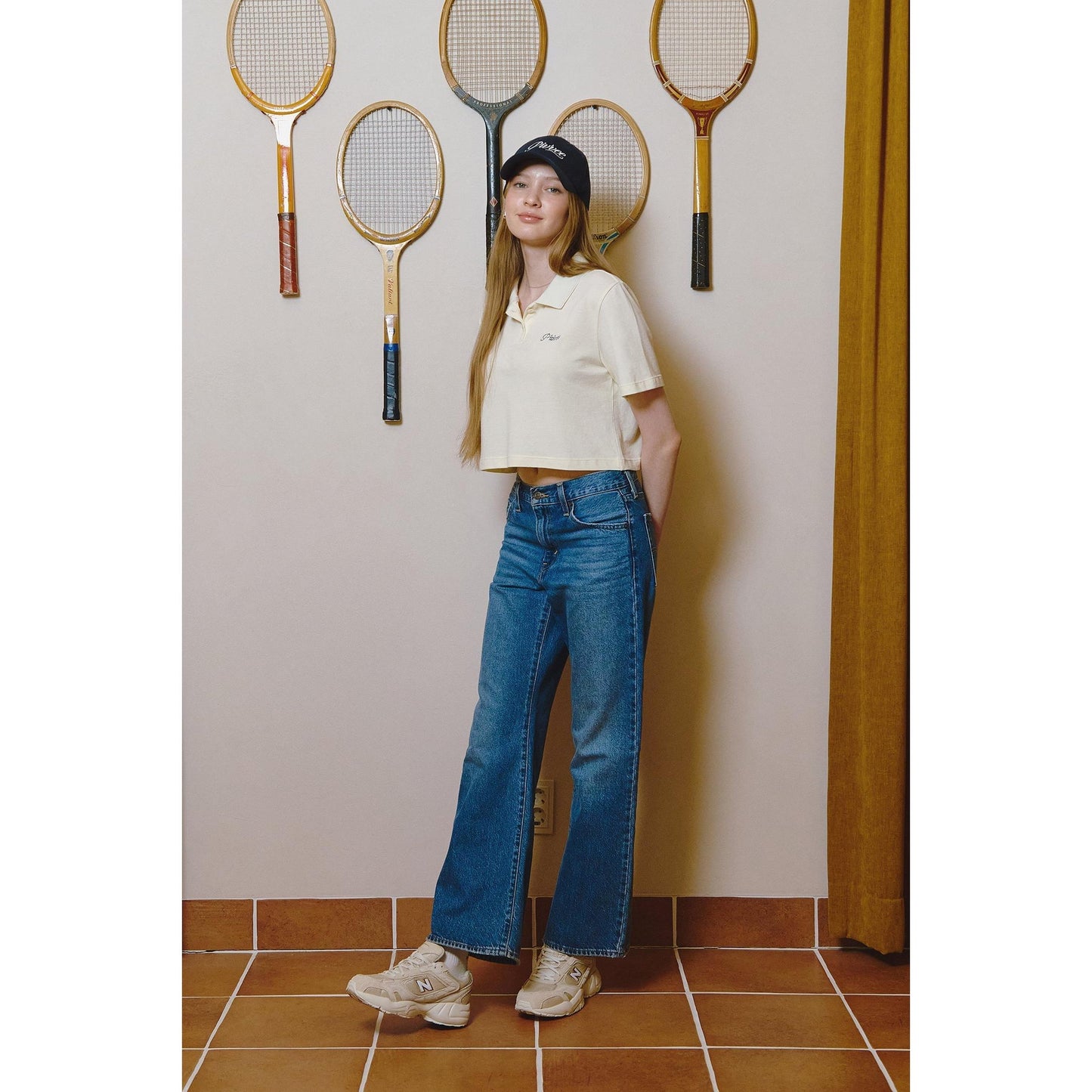 piv'vee lettering crop pk shirt - the golf season | one stop for your golf shopping!