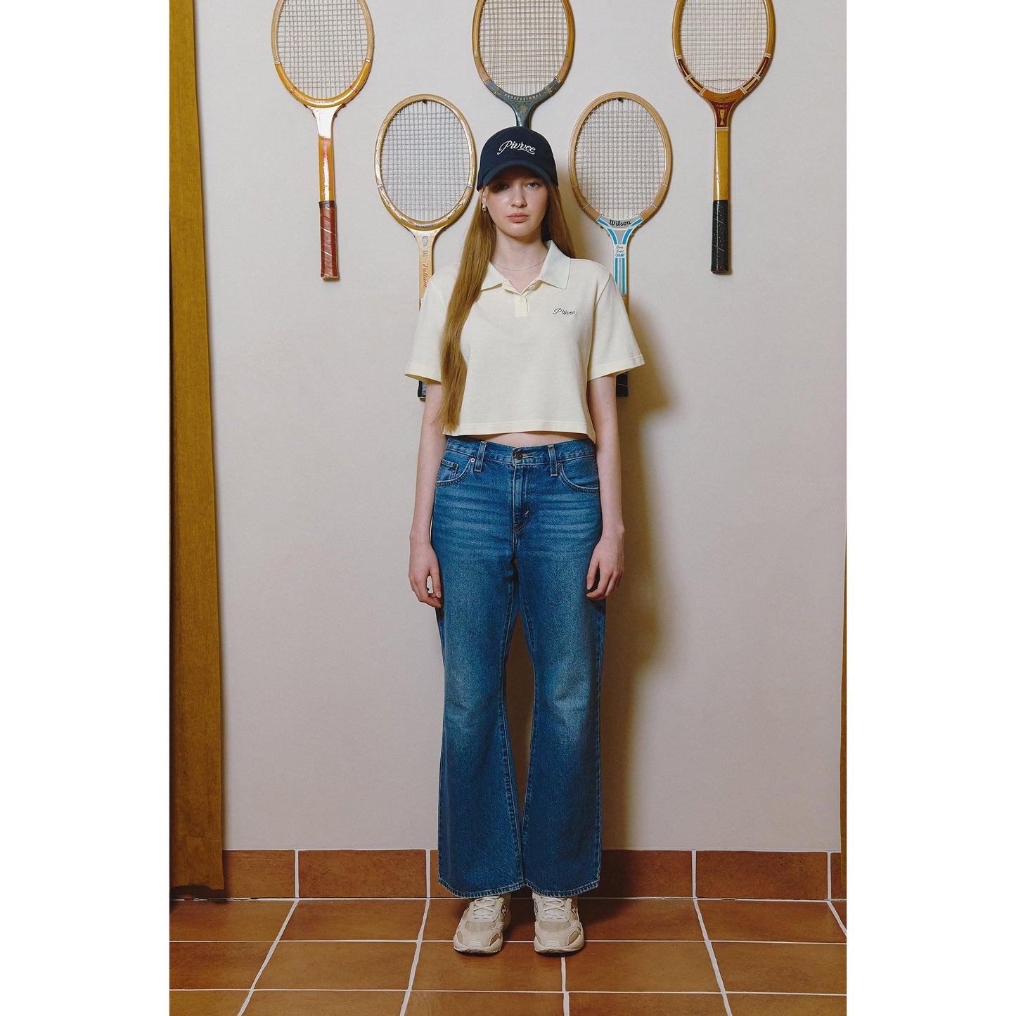 piv'vee lettering crop pk shirt - the golf season | one stop for your golf shopping!