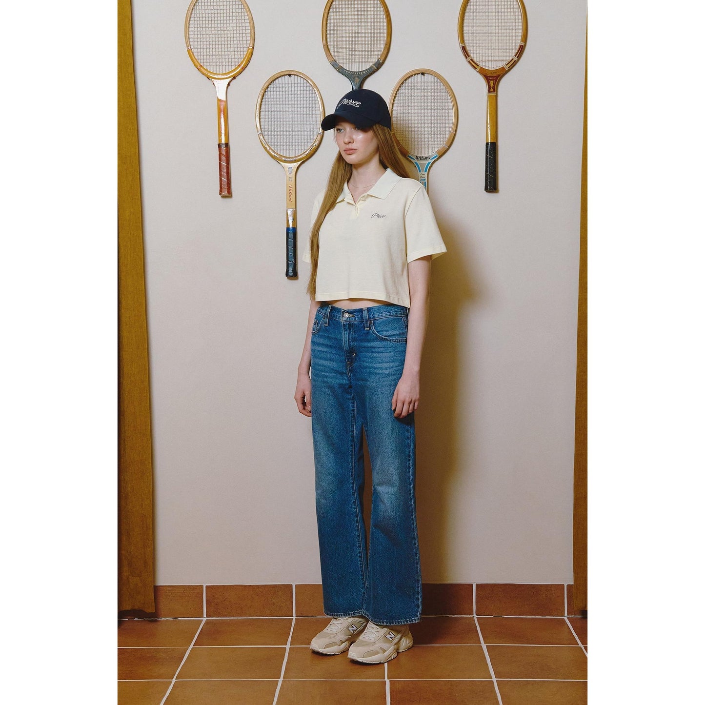 piv'vee lettering crop pk shirt - the golf season | one stop for your golf shopping!