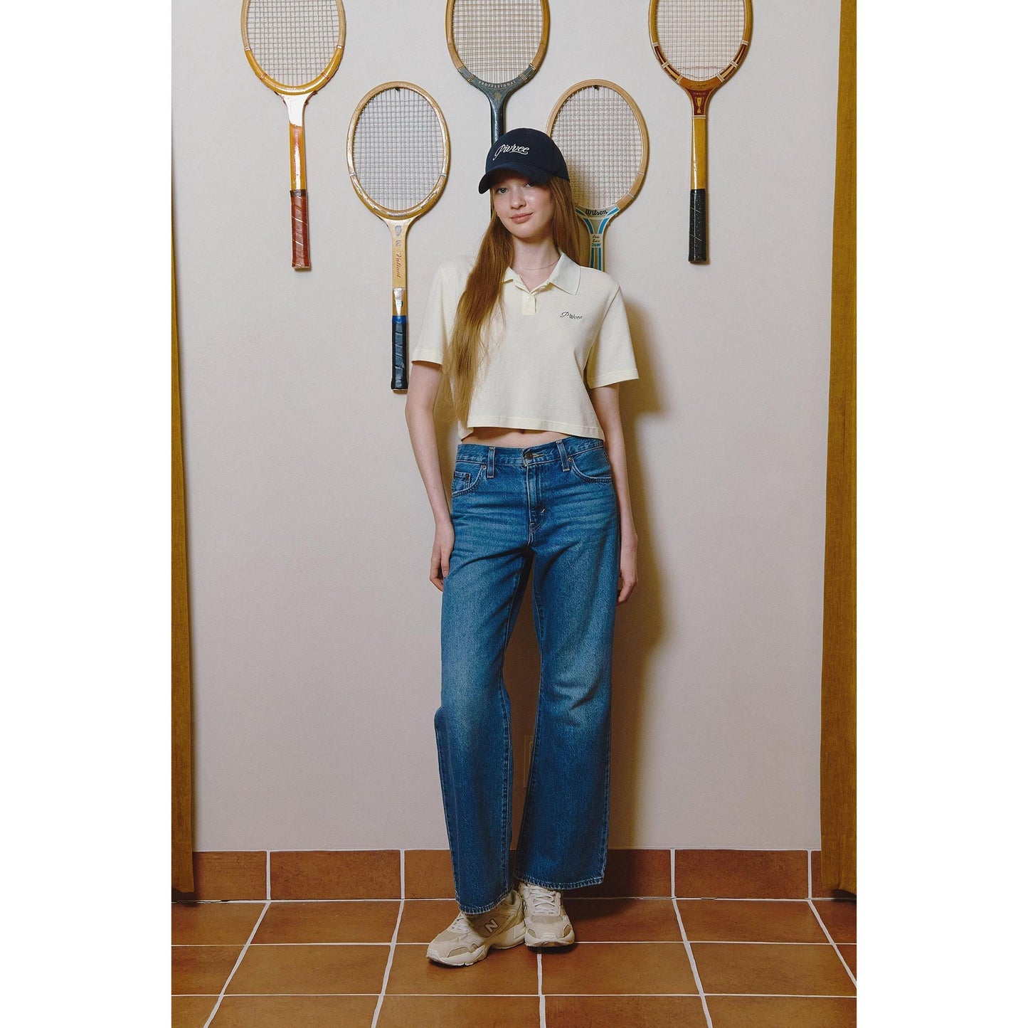 piv'vee lettering crop pk shirt - the golf season | one stop for your golf shopping!