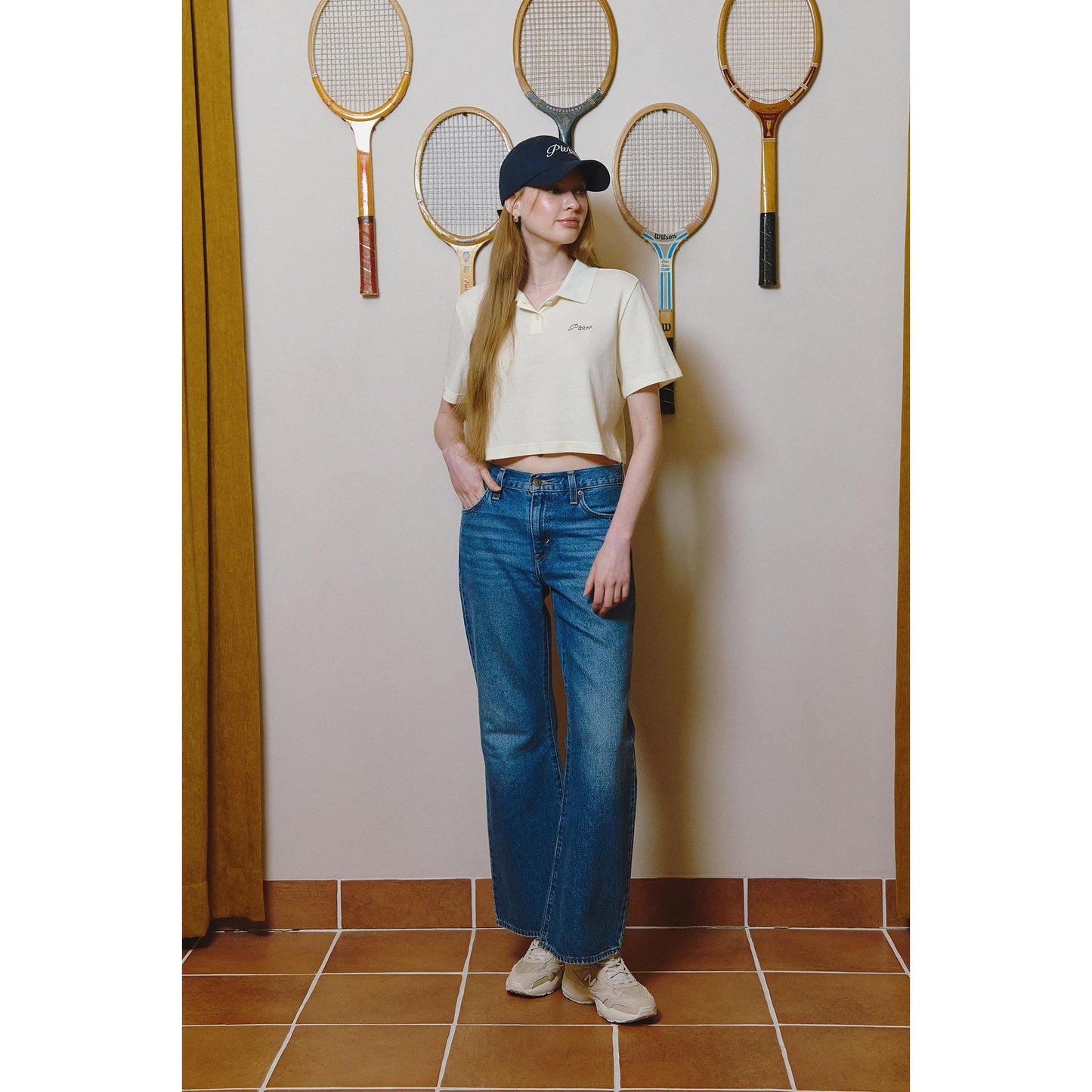 piv'vee lettering crop pk shirt - the golf season | one stop for your golf shopping!