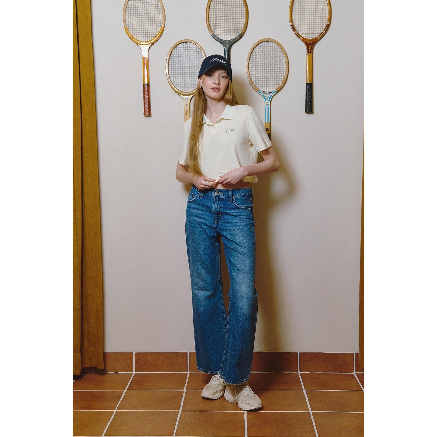 piv'vee lettering crop pk shirt - the golf season | one stop for your golf shopping!