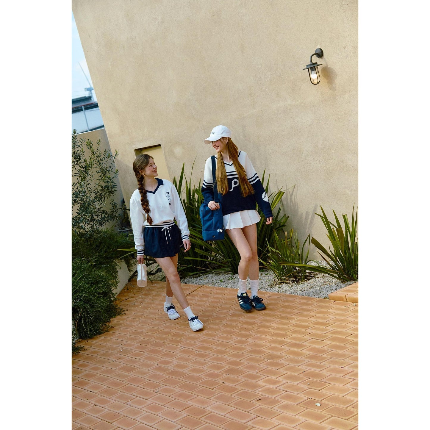 piv'vee pinstripe drawstring mini skirt - the golf season | one stop for your golf shopping!