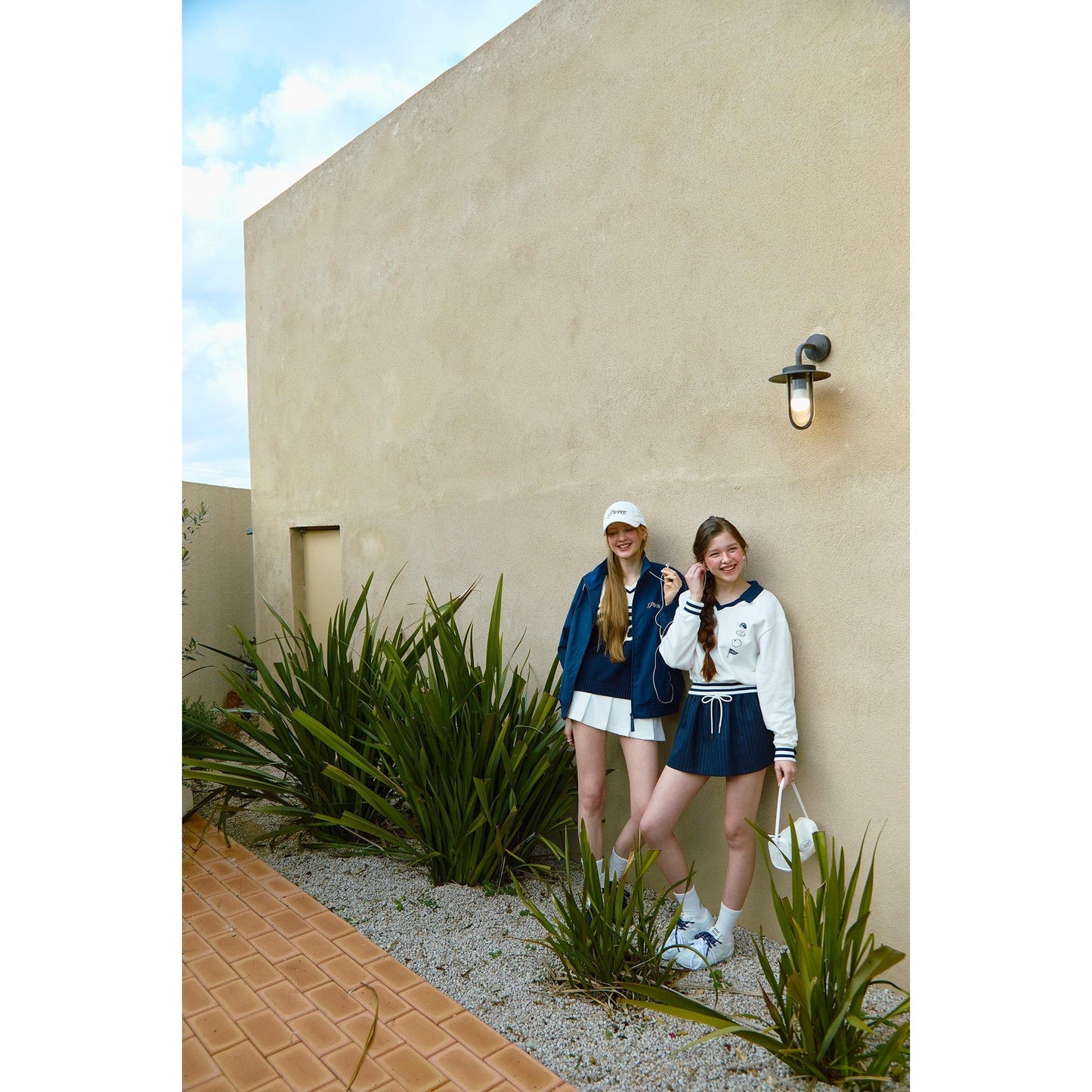 piv'vee pinstripe drawstring mini skirt - the golf season | one stop for your golf shopping!