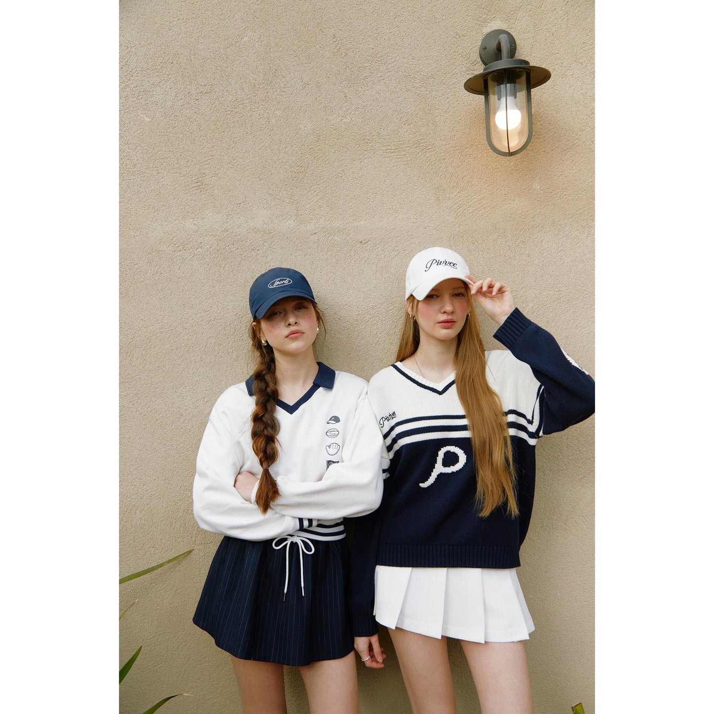 piv'vee pinstripe drawstring mini skirt - the golf season | one stop for your golf shopping!