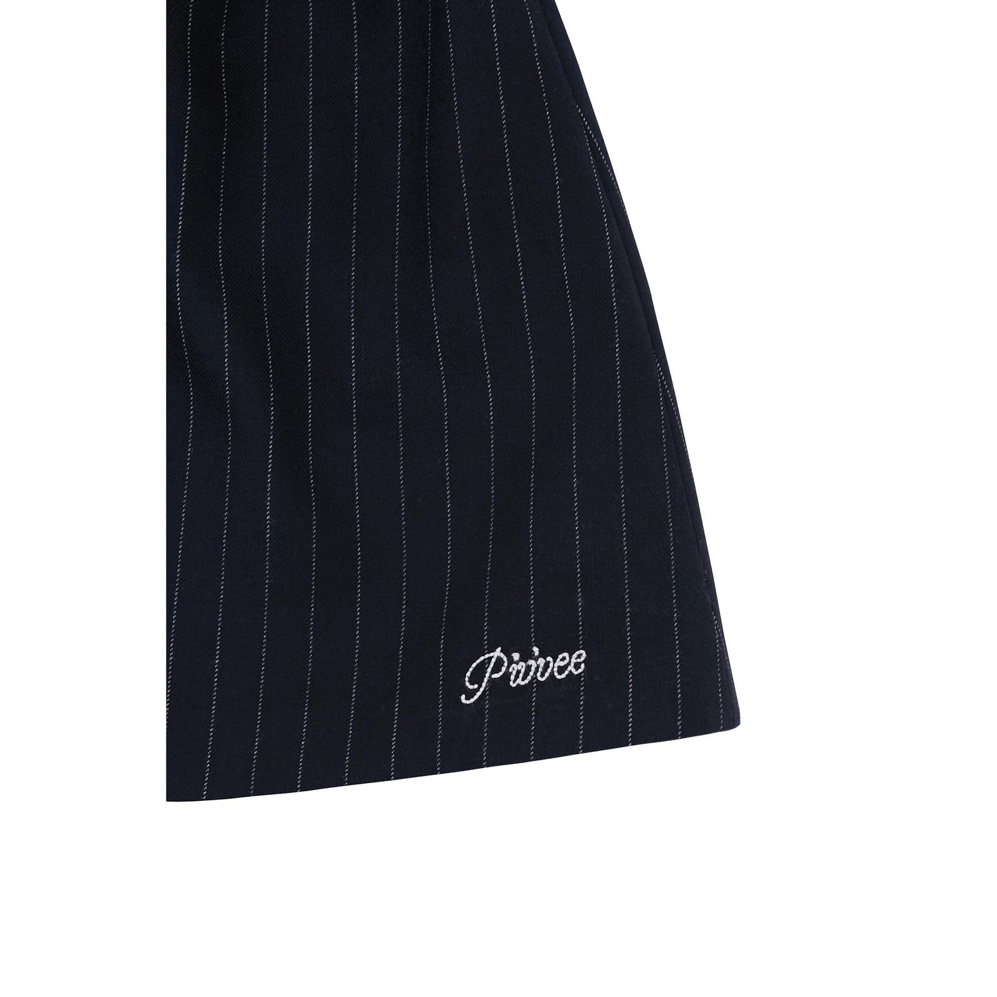 piv'vee pinstripe drawstring mini skirt - the golf season | one stop for your golf shopping!