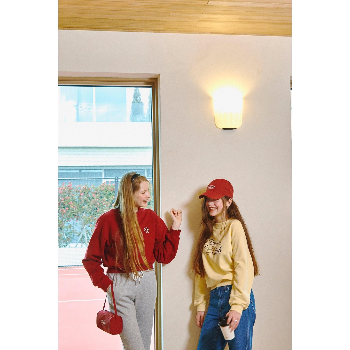 piv'vee smiley sweatshirt red and yellow