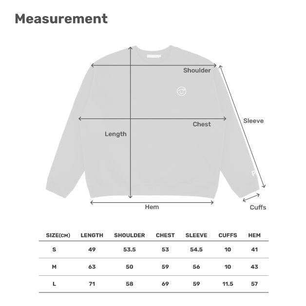 piv'vee smiley sweatshirt size chart