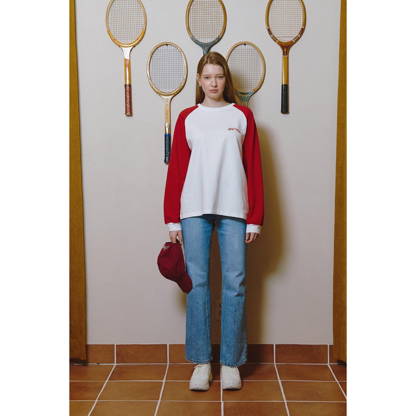 piv'vee twins raglan t-shirt - the golf season | one stop for your golf shopping!