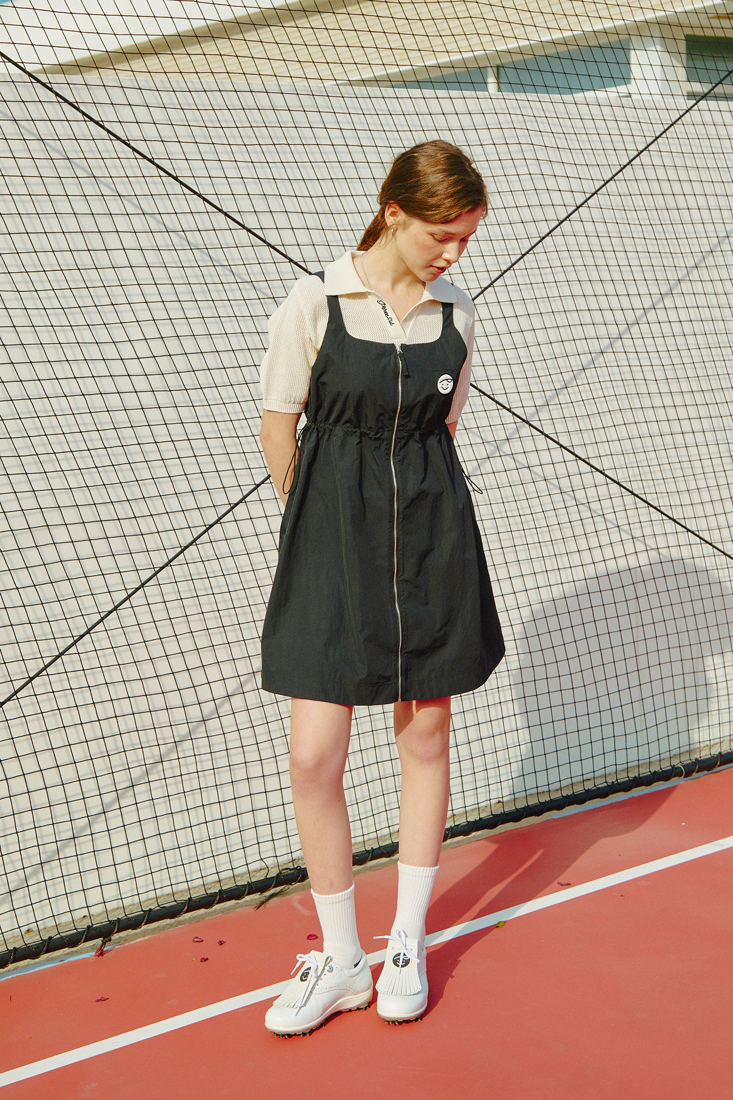 Piv'vee Club Open Collar Knit Top - The Golf Season | One Stop for Your Golf Shopping!