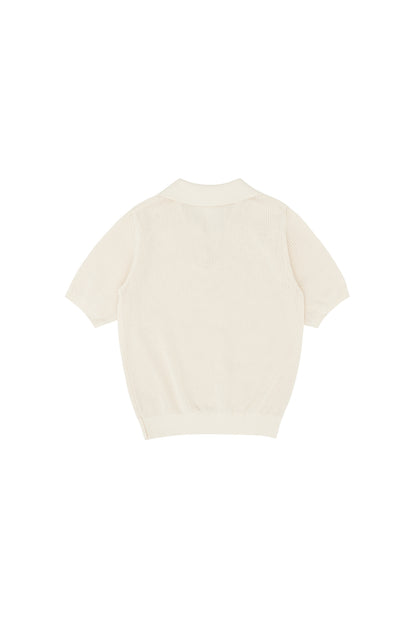 Piv'vee Club Open Collar Knit Top - The Golf Season | One Stop for Your Golf Shopping!