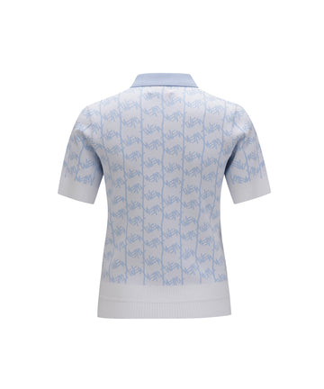 ANEW Golf Women's SM Logo Pattern Short Sleeve Sweater - The Golf Season | One Stop for Your Golf Shopping!