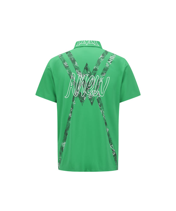 ANEW Men's SM New Signature Logo Short T-Shirt - Green - The Golf Season | One Stop for Your Golf Shopping!