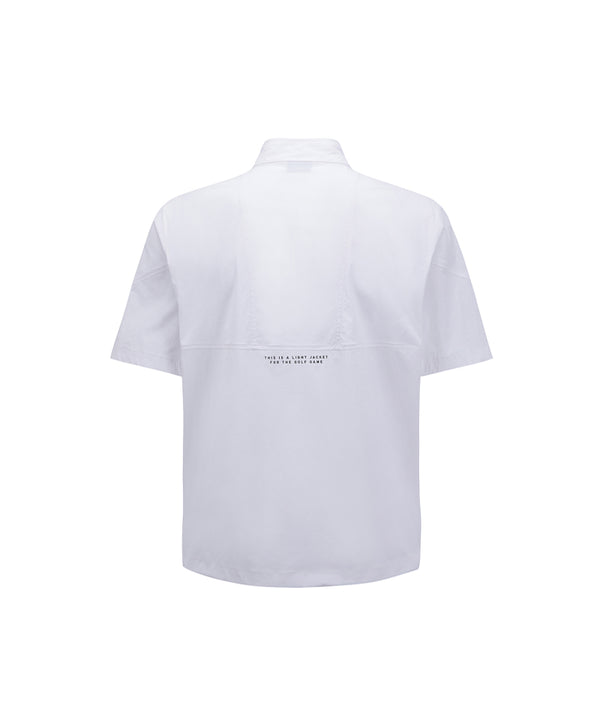 ANEW Men's SM Short Sleeve Anorak Jacket - White - The Golf Season | One Stop for Your Golf Shopping!