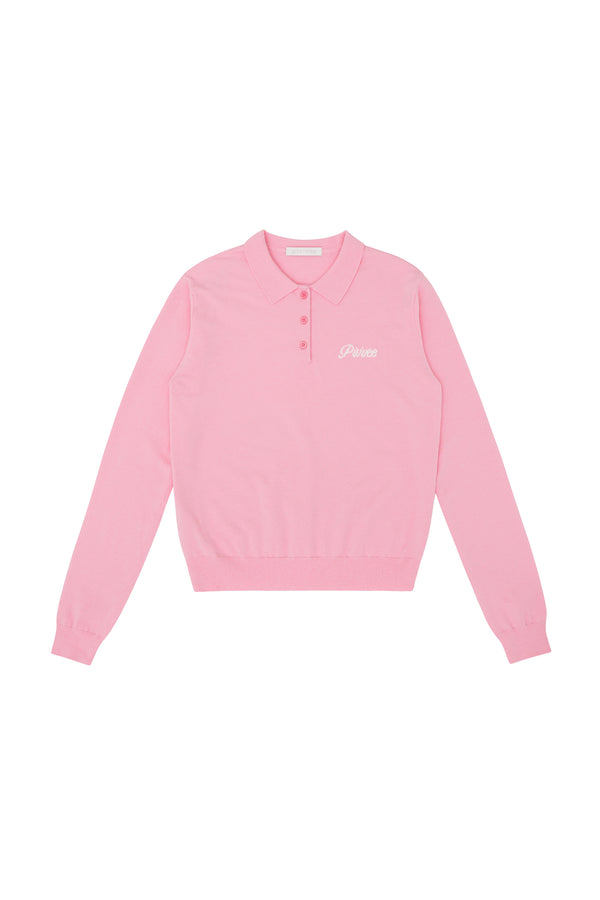 Piv'vee Giant Smiley Knit PK Shirt - The Golf Season | One Stop for Your Golf Shopping!