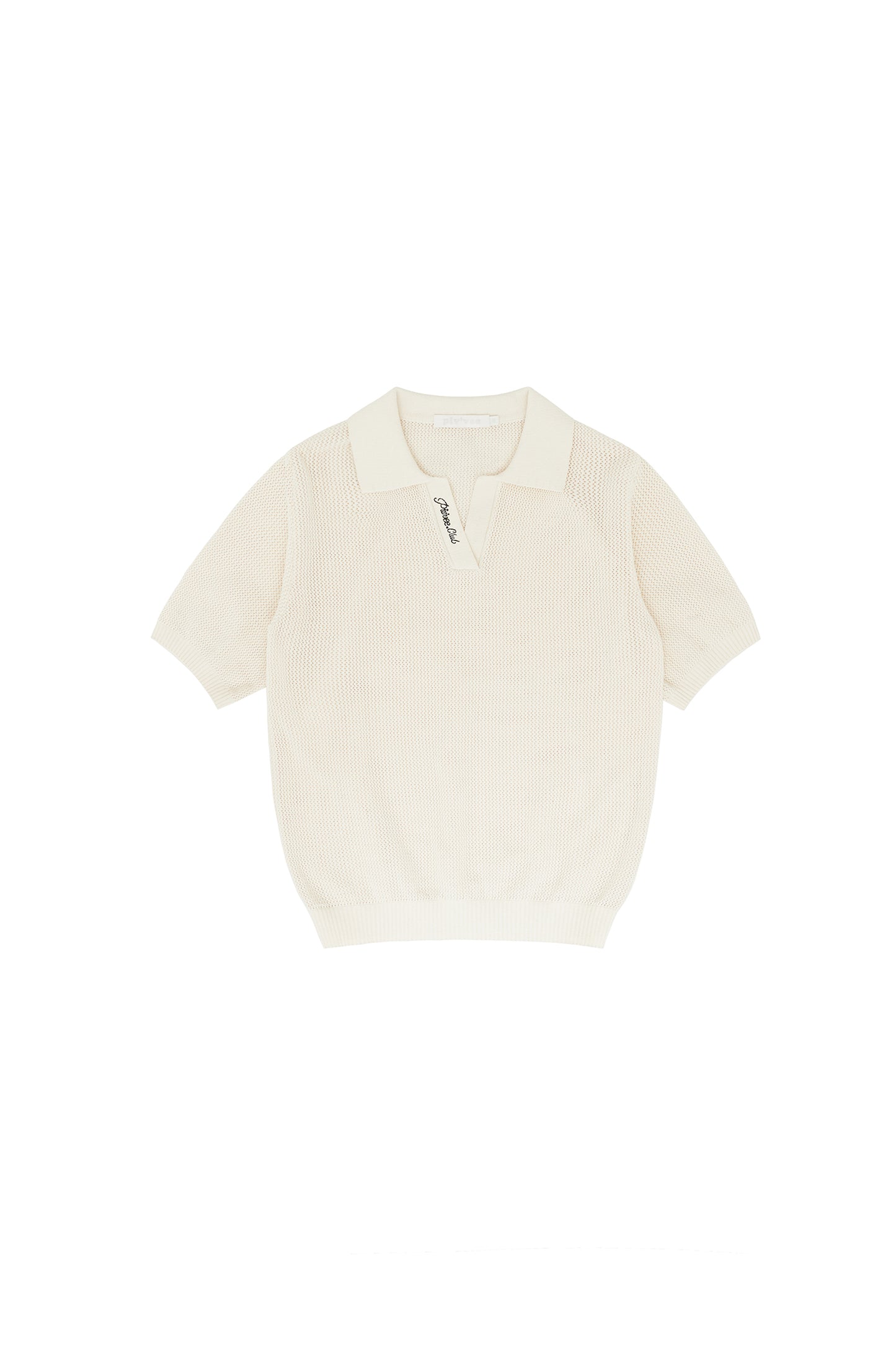 piv'vee club open collar knit top - the golf season | one stop for your golf shopping!