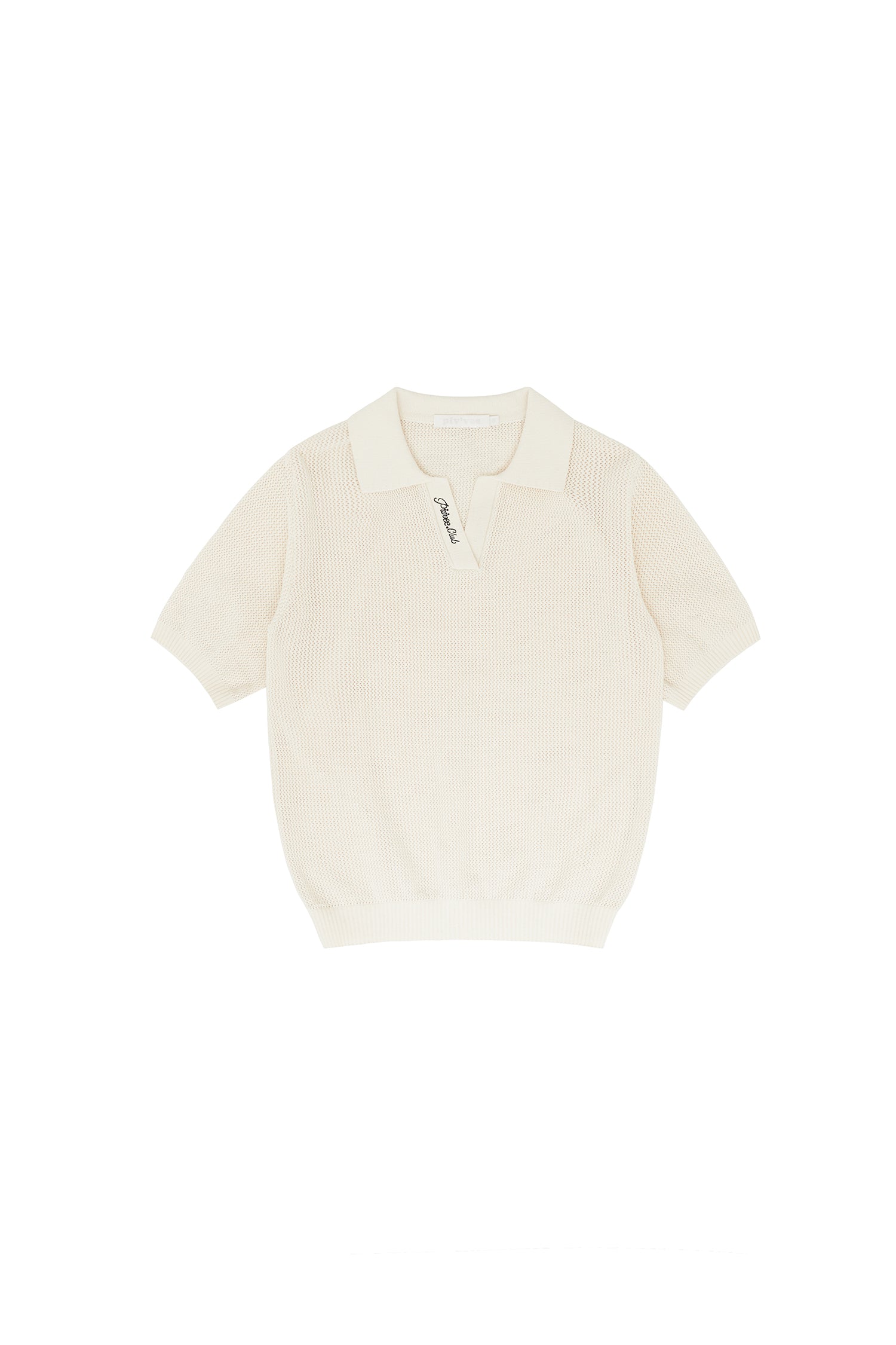 Piv'vee Club Open Collar Knit Top - The Golf Season | One Stop for Your Golf Shopping!