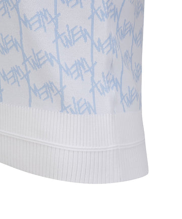 ANEW Golf Women's SM Logo Pattern Short Sleeve Sweater - The Golf Season | One Stop for Your Golf Shopping!