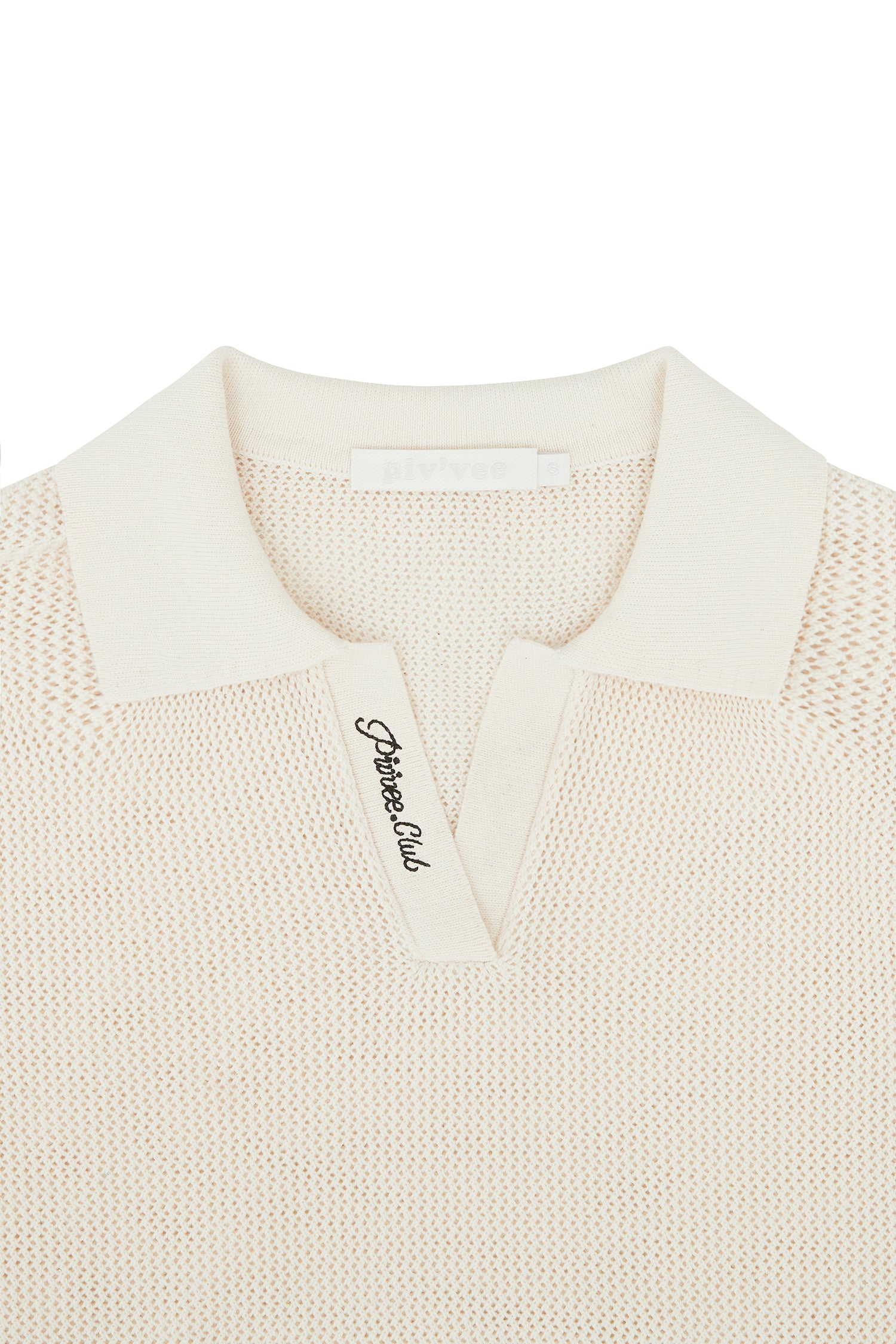 Piv'vee Club Open Collar Knit Top - The Golf Season | One Stop for Your Golf Shopping!