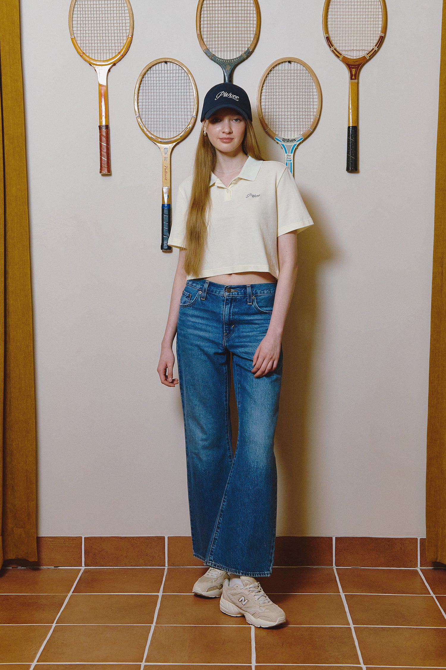 Piv'vee Lettering Crop PK Shirt - The Golf Season | One Stop for Your Golf Shopping!